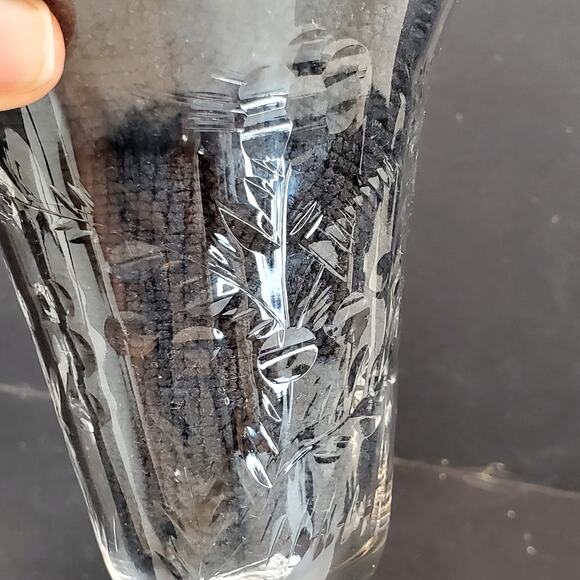 Water Goblet Rembrandt by Rock Sharpe Vtg 7.75" Floral Lot of 2 - Picture 4 of 12